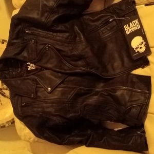 Black brand woman's Sapphire motorcycle jacket